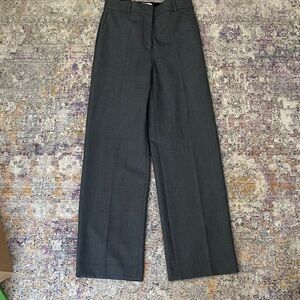Aritzia Babaton Charcoal Straight Leg Women's Agency Pants